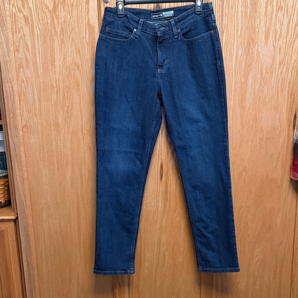 Carhartt Women's Dark Blue Straight Leg Jeans

[102]